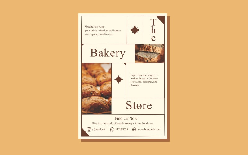 Bakery Flyer Template Design 1 Corporate Identity