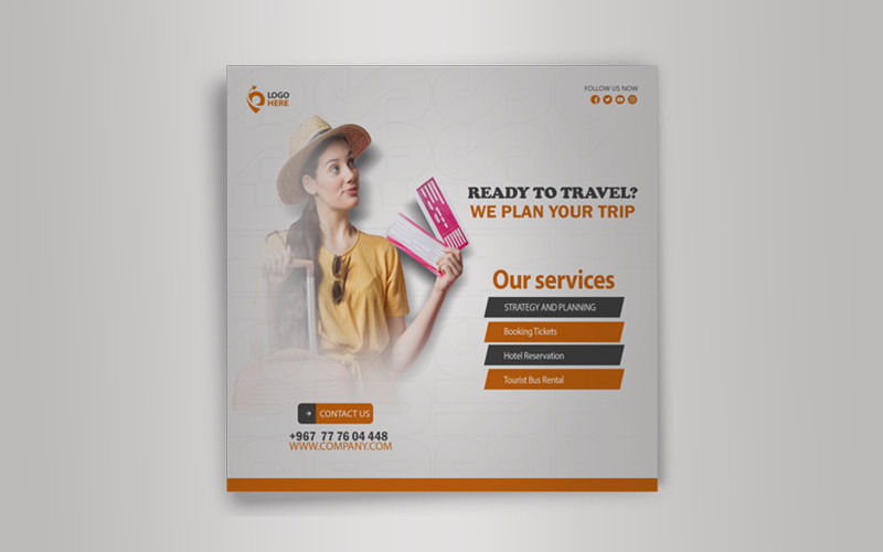 Flyer - Travel Agency - Travel Tourist Guide Corporate Identity