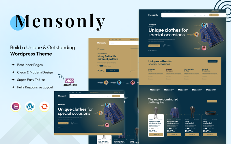 Mensonly - The Ultimate Mens Fashion Store WordPress Theme WooCommerce Theme