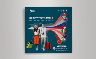 Modern travel agency flyer - Journey - Travel - Entertainment
