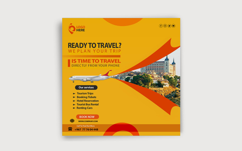 Travel Agency Bulletin - Trips - Travel - Entertainment Corporate Identity