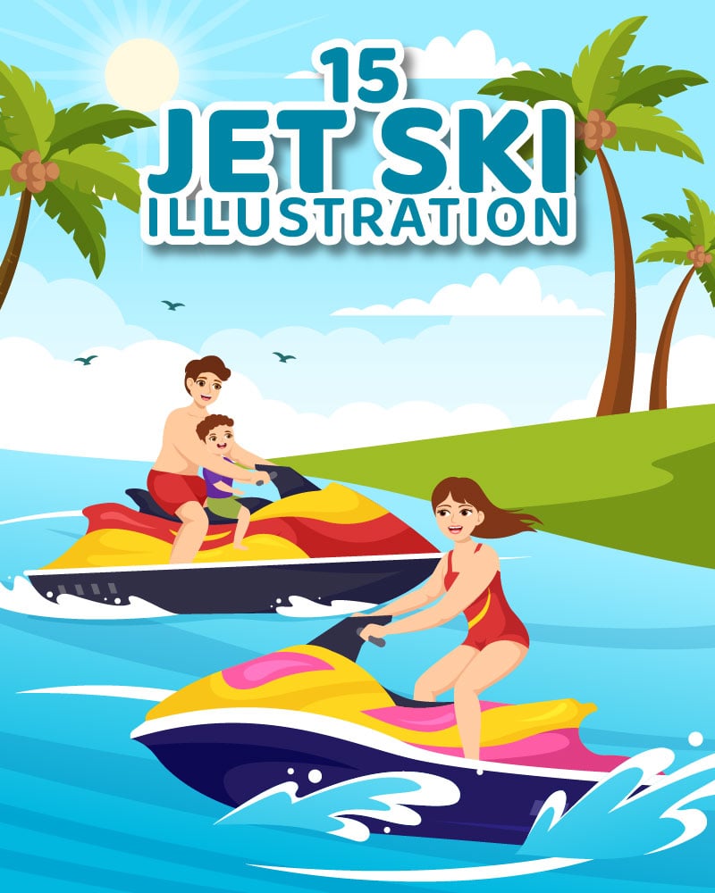 Kit Graphique #338171 Jet Ski Divers Modles Web - Logo template Preview