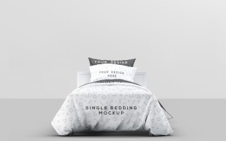 Bed - Single Bedding Mockup