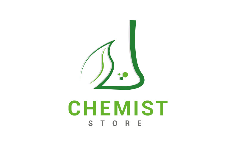 Chemist Creative 3d logo design Logo Template