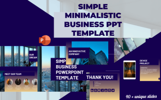 Simple Minimalistic Business PowerPoint Template