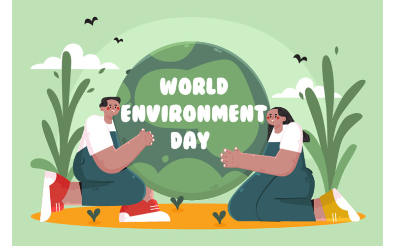 World Environment Background Illustration