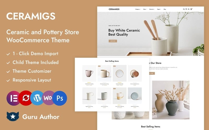 Ceramigs - Ceramic, Interior Decor Store Elementor WooCommerce Responsive Theme WooCommerce Theme