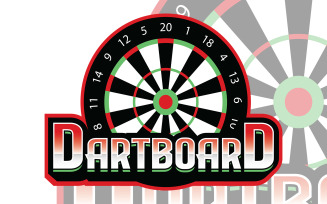 Dartboard Logo Template Design