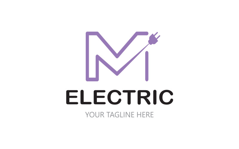 ELECTRIC POWER LATTER LOGO Logo Template