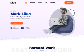 Lilua - Personal Portfolio Html Template