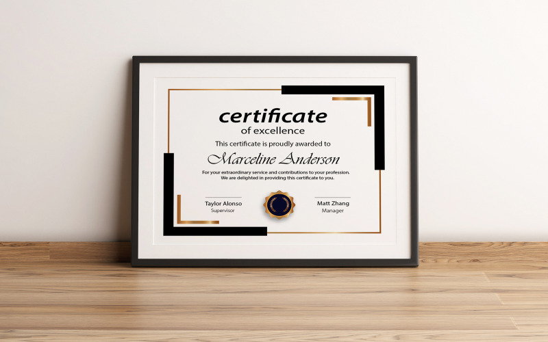 Modern certificate of appreciation template Certificate Template