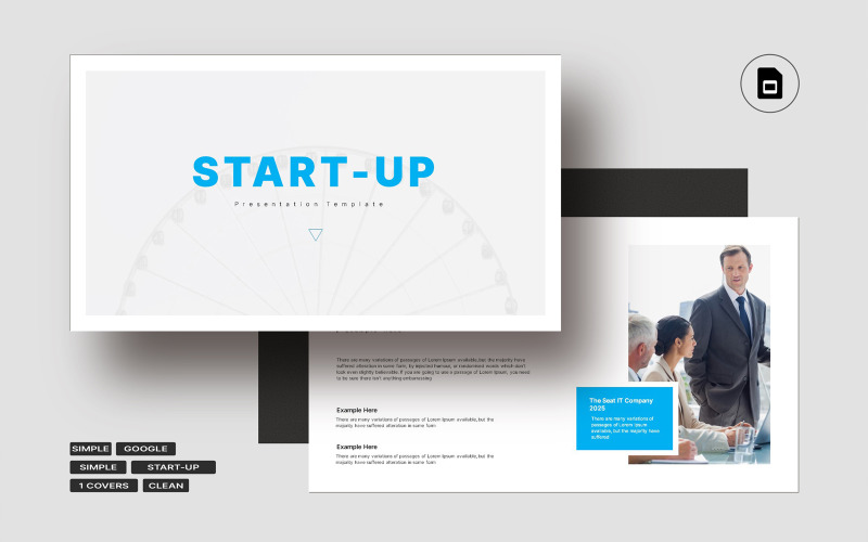 Start-Up Presentation Layout Google Slide