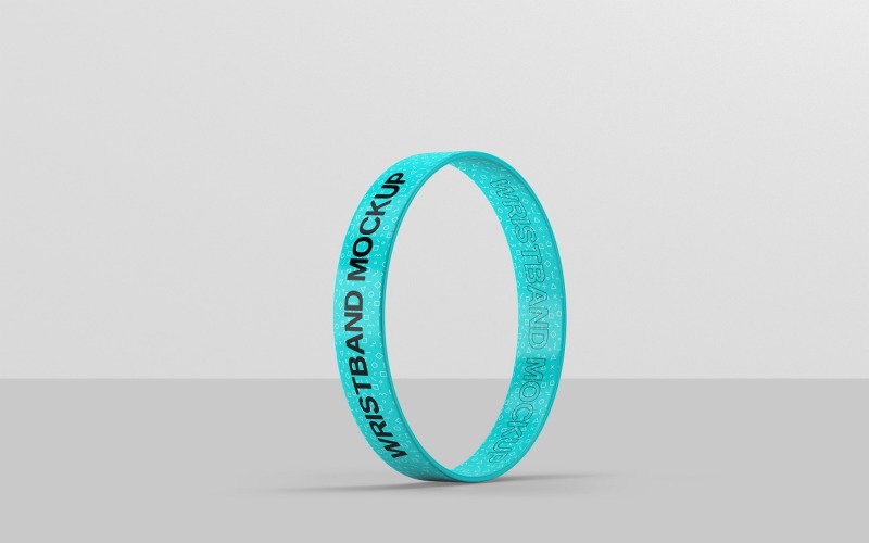 Wristband - Silicone Rubber Wristband Bracelet Mockup 2 Product Mockup
