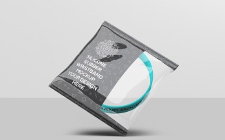 Wristband - Silicone Rubber Wristband Bracelet Mockup 8