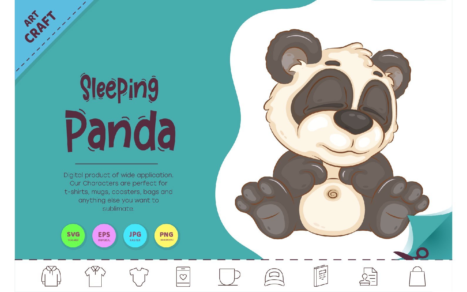 Kit Graphique #338369 Panda Mignon Web Design - Logo template Preview
