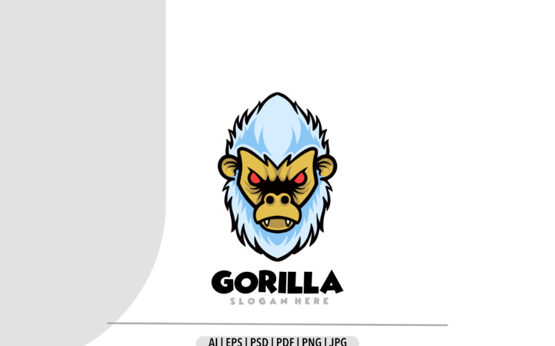 Monkey gorilla mascot logo template Logo Template