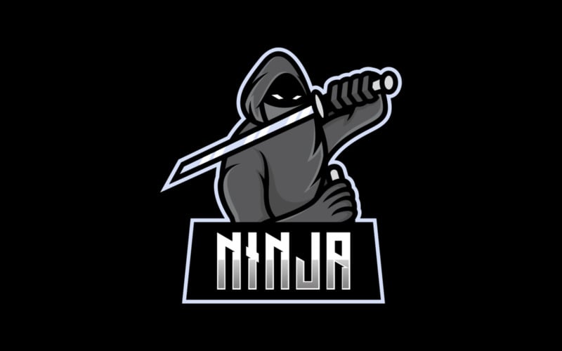 Ninja E- Sport and Sport Logo Logo Template