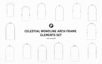 Celestial Monoline Arch Frame Elements Set