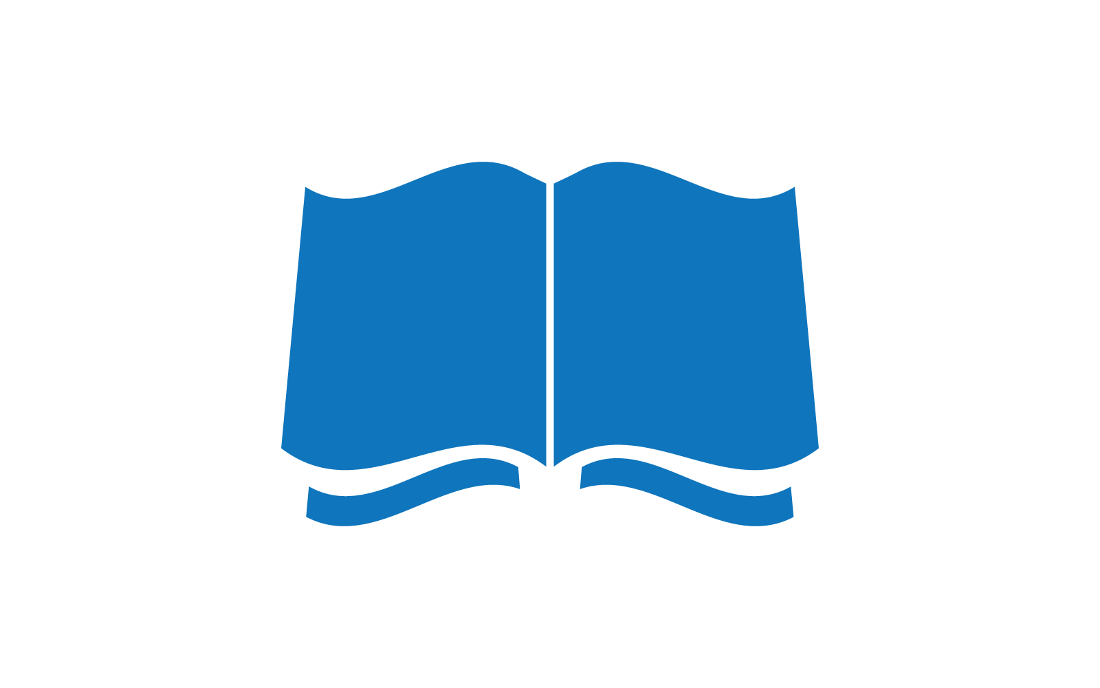 Książka ilustracja logo szablon wektor Płaska konstrukcja