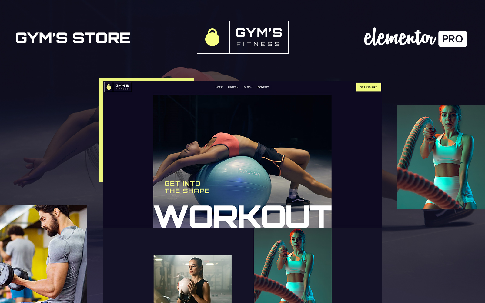Gym's Fitness WordPress Themes 338650