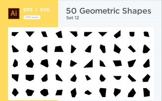 Abstract Geometric Shape set 50 V 12
