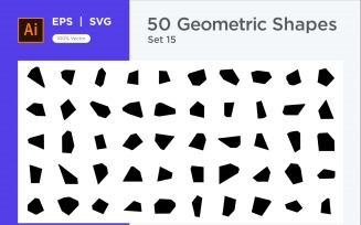Abstract Geometric Shape set 50 V 15