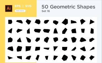 Abstract Geometric Shape set 50 V 16