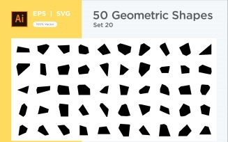 Abstract Geometric Shape set 50 V 20