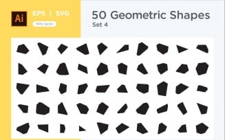 Abstract Geometric Shape set 50 V 4