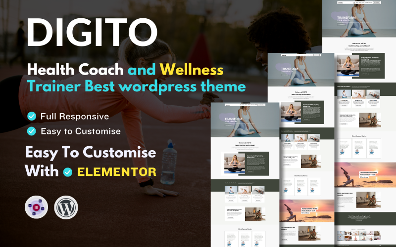 Digito - Health and Wellness Life Coach Wordpress Theme WordPress Theme