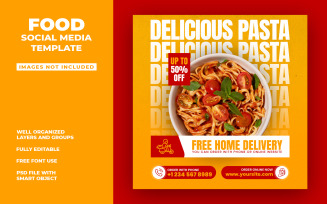 Food - Social Media Template PSD