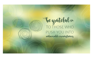 Inspirational Background 14400x8100px With Message About Being Grateful