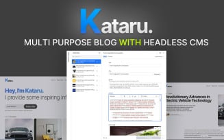Kataru - Multipurpose Blog Theme - Sanity CMS + NextJS + Tailwind CSS