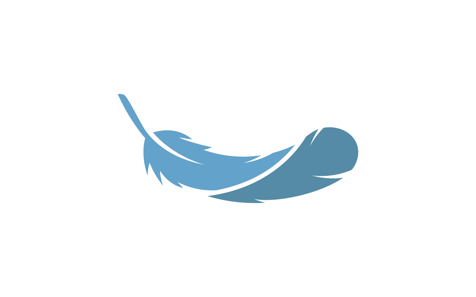 Pluma ilustración logo vector diseño plano plantilla eps 10
