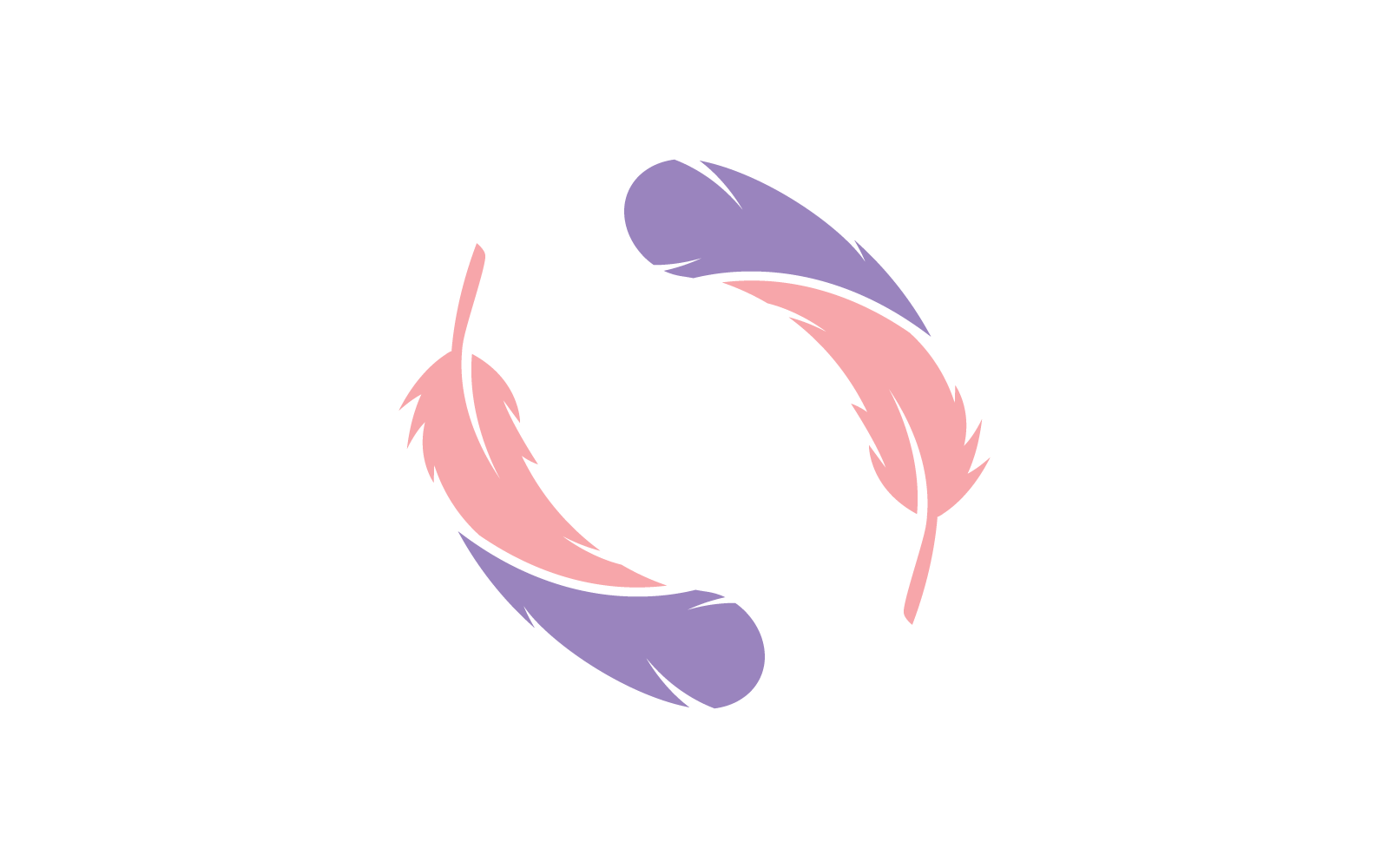 Pluma ilustración logo vector plantilla diseño plano
