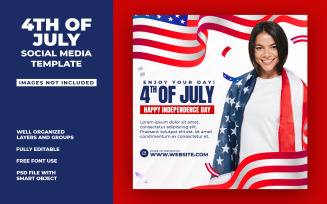 4th of July - Social Media Template
