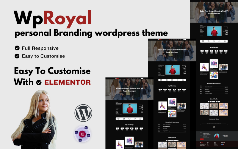 WpRoyal Personal Portfolio Wordpress Theme WordPress Theme