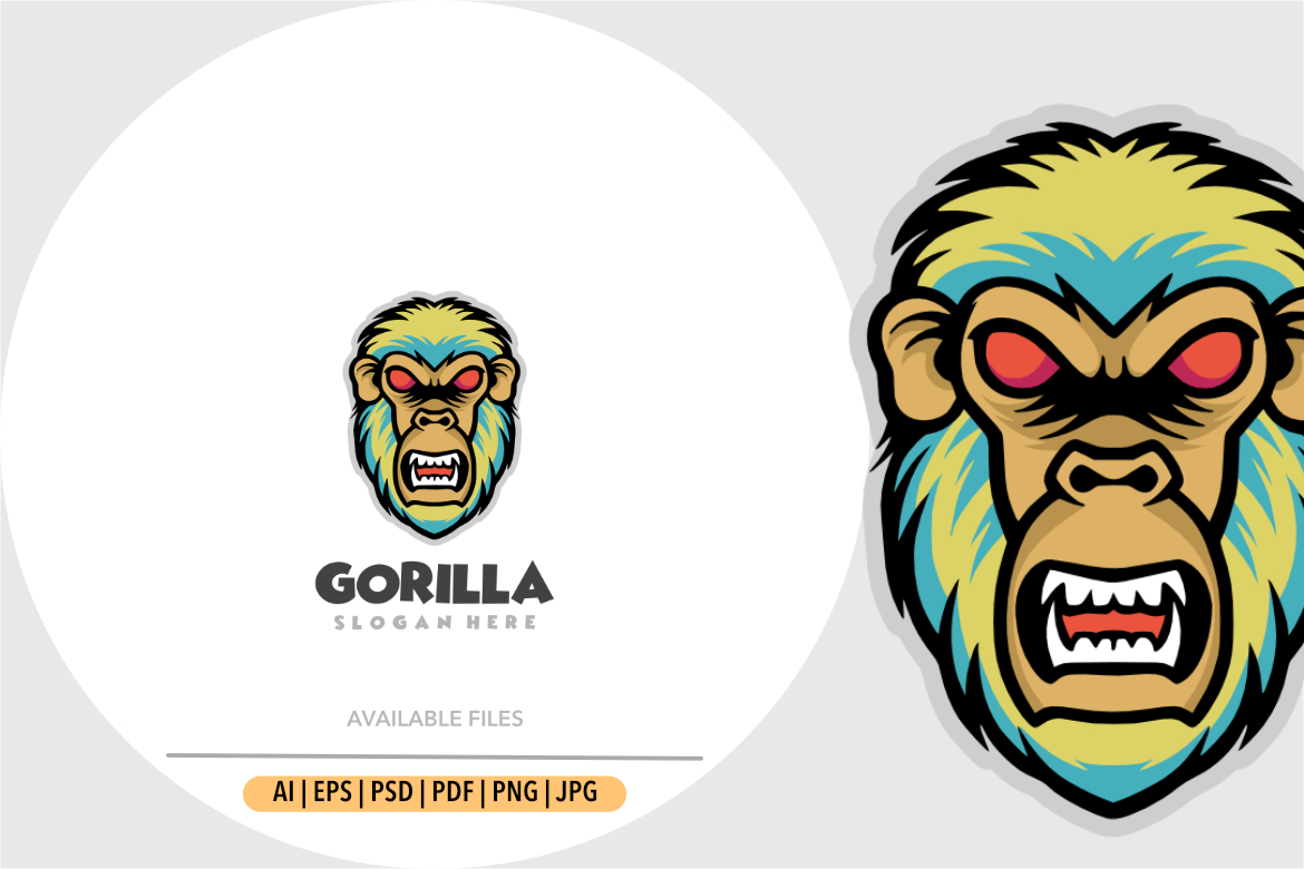 Kit Graphique #338716 Chimpanzee Angry Divers Modles Web - Logo template Preview