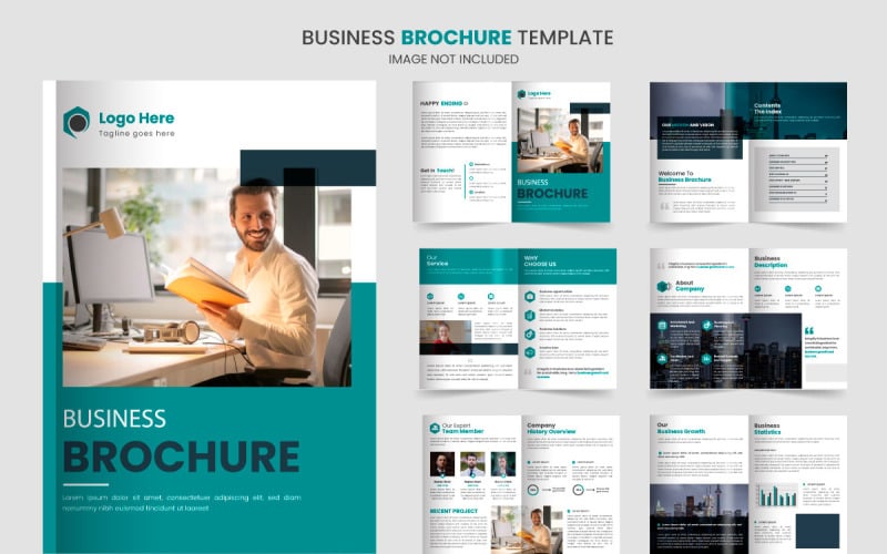 Brochure template layout design and corporate company profile template design Illustration