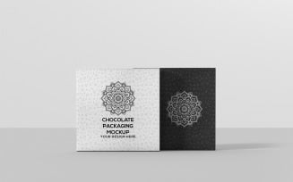 Chocolate Packaging - Square Box Chocolate Packaging Box Mockup