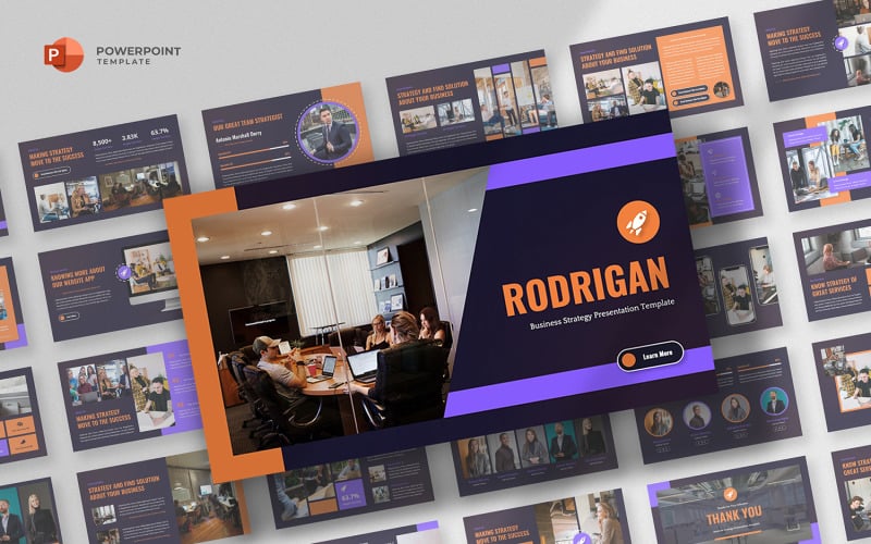 Rodrigan - Business Strategy Powerpoint Template PowerPoint Template