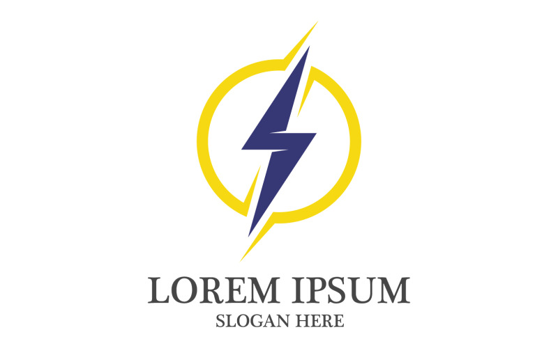 Lightning bolt logo flash thunderbolt icons vector v2 Logo Template