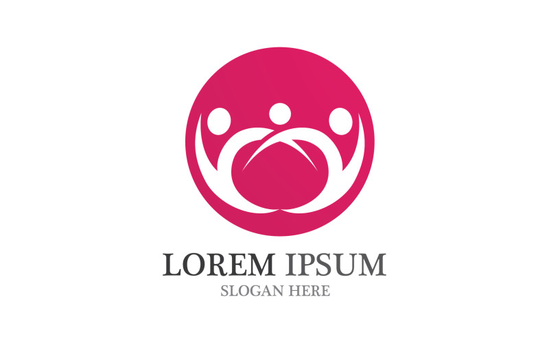 Health people and success people human character v11 Logo Template