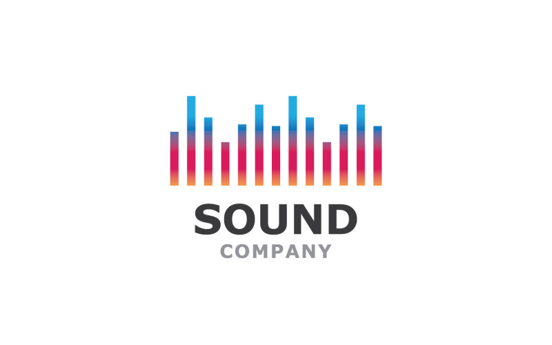 Sound equalizer music logo player audio v1 Logo Template