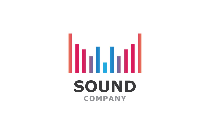 Sound equalizer music logo player audio v2 Logo Template