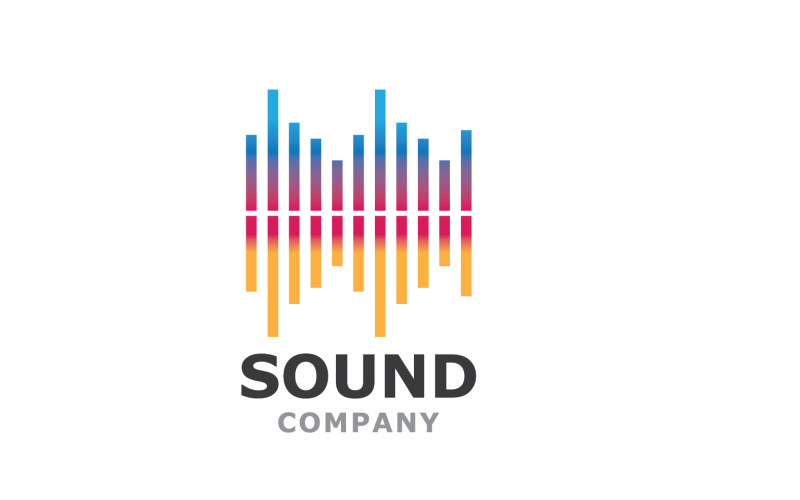Sound equalizer music logo player audio v6 Logo Template