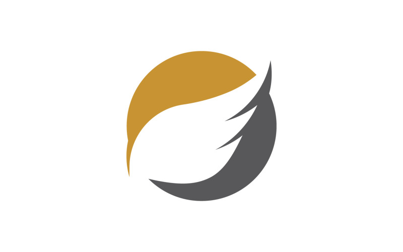 Dove bird and wing logo vector template v23 Logo Template
