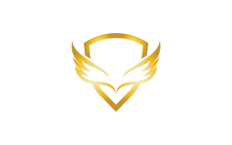 Dove bird and wing logo vector template v25 Logo Template