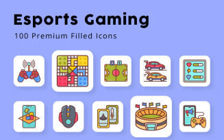 Esports Gaming Filled Icons