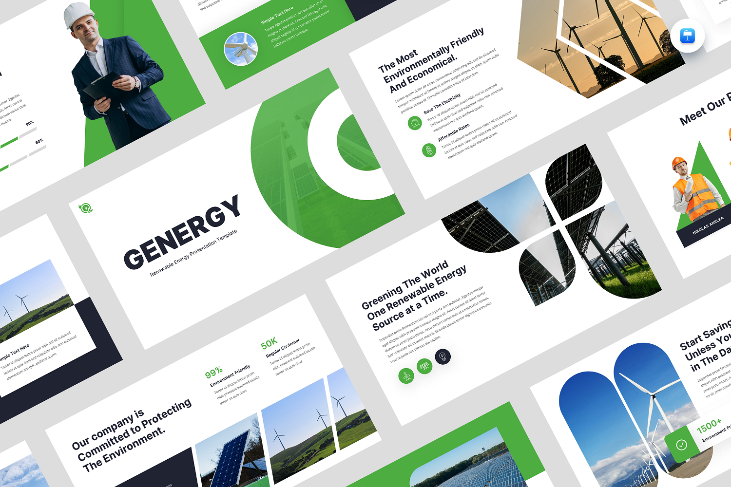 Genergy- Renewable Energy Keynote Template